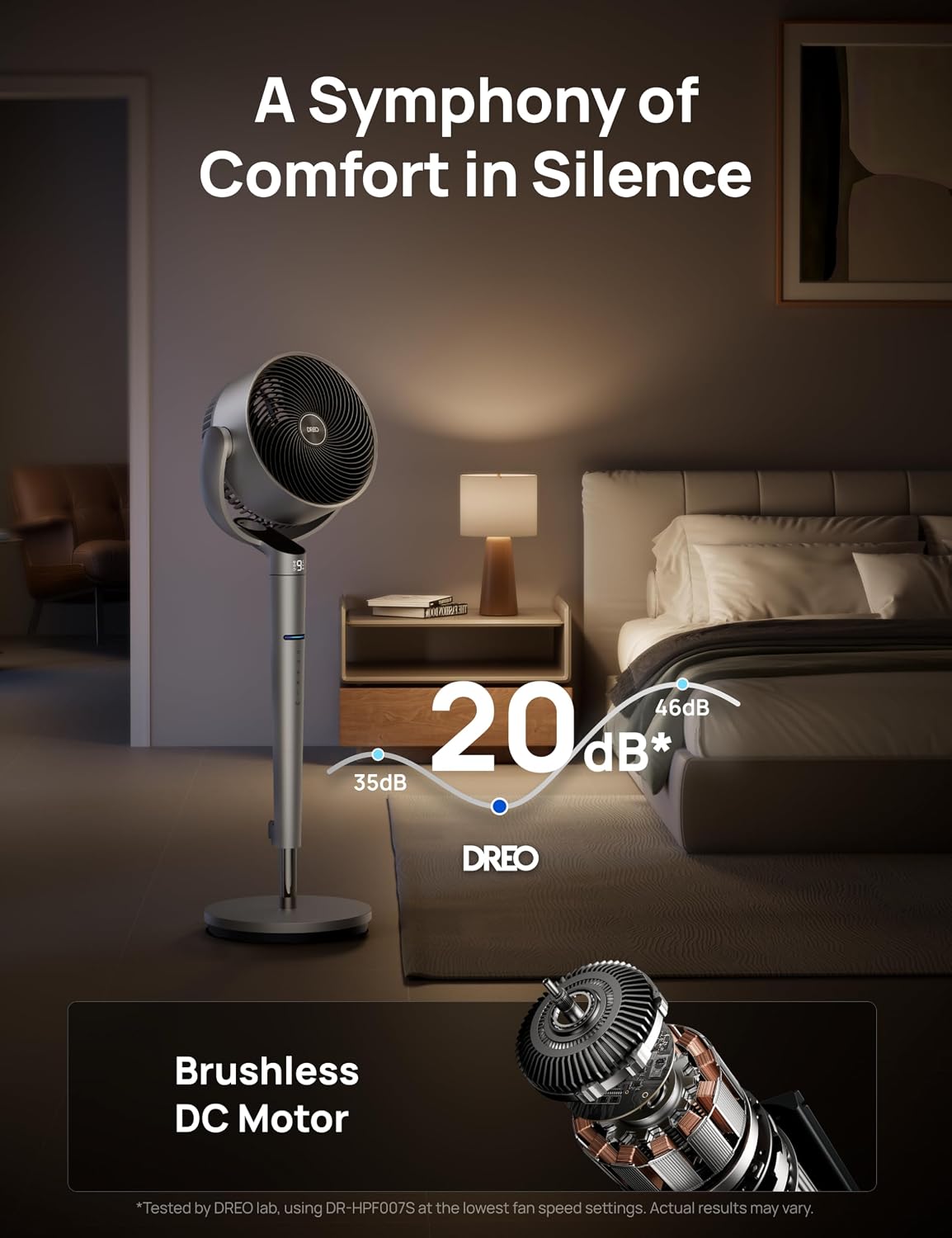 Detalle 2 de DREO 707S Smart Fan 9 Speeds, 25dB