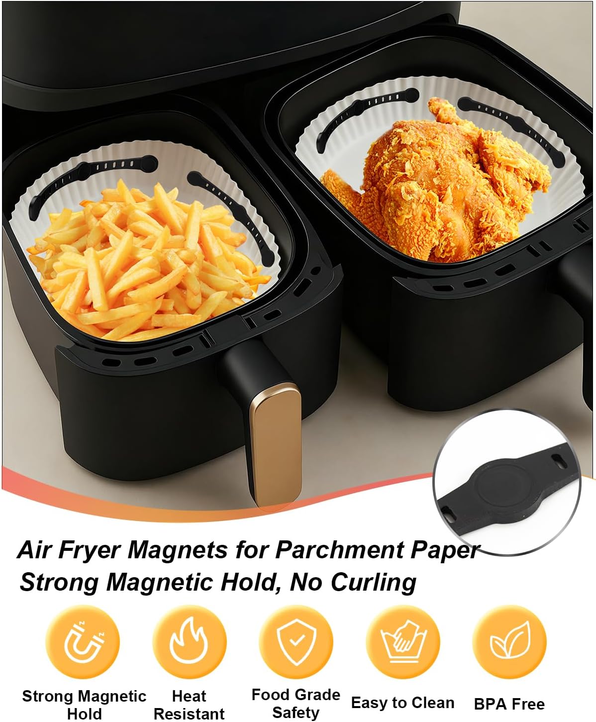 Thumbnail 4 de Vinuwu Magnete für Airfryer 12,5 cm