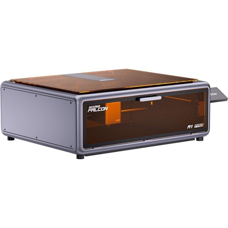 Detalle 2 de Cortadora láser Creality Falcon A1 Pro 20 W: precisión, velocidad y enfoque automático IA