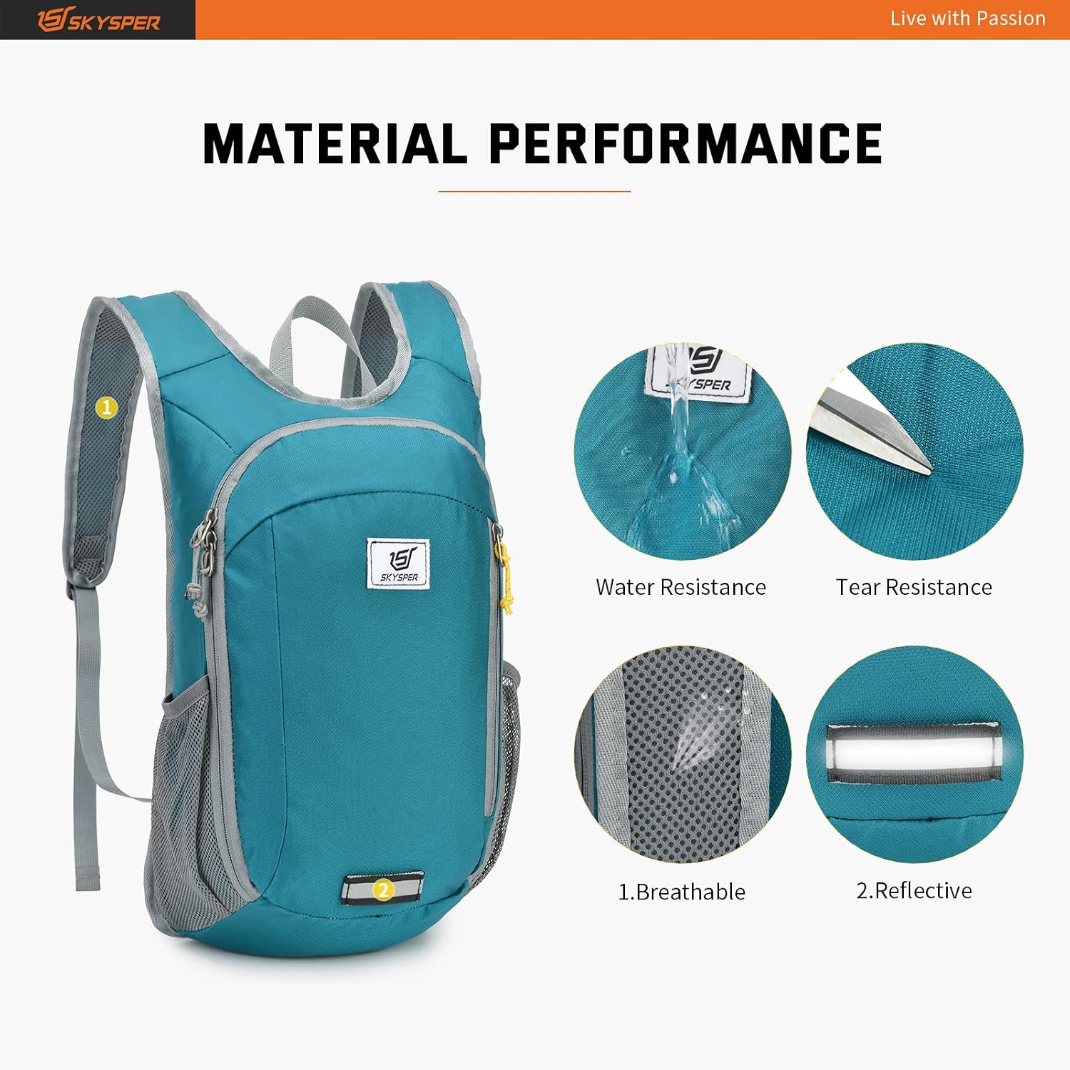 Detalle 2 de SKYSPER Small Daypack 10L lightweight foldable
