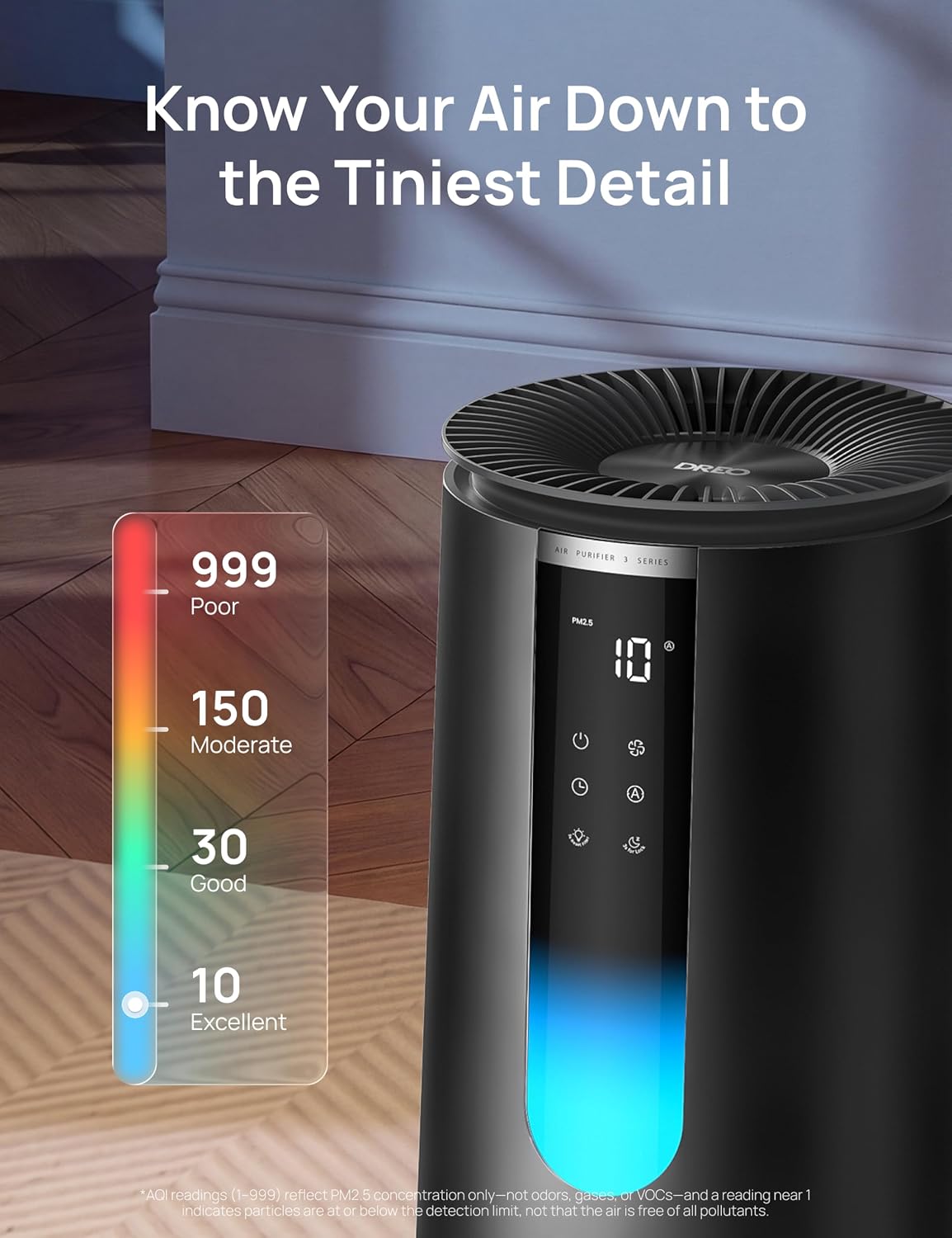 Detalle de DREO air purifier DR-HAP008S