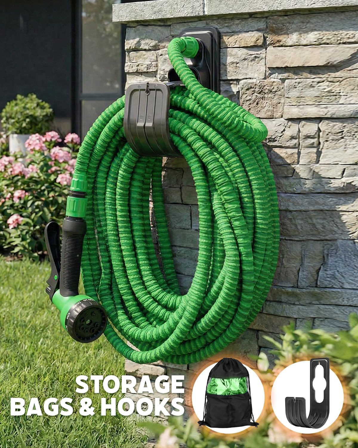 Thumbnail 5 de 30M Expandable Water Hose 100FT: Lightweight, Flexible Garden Hose with 8 Spray Functions