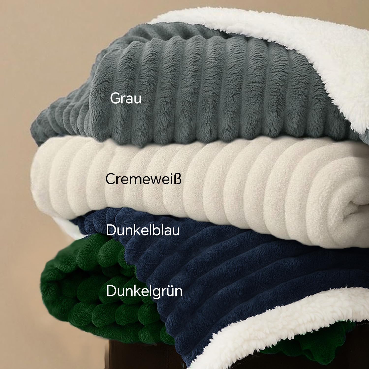 Thumbnail 4 de BEDELITE Kuscheldecke 150x200 flauschig XL Decke 🧣