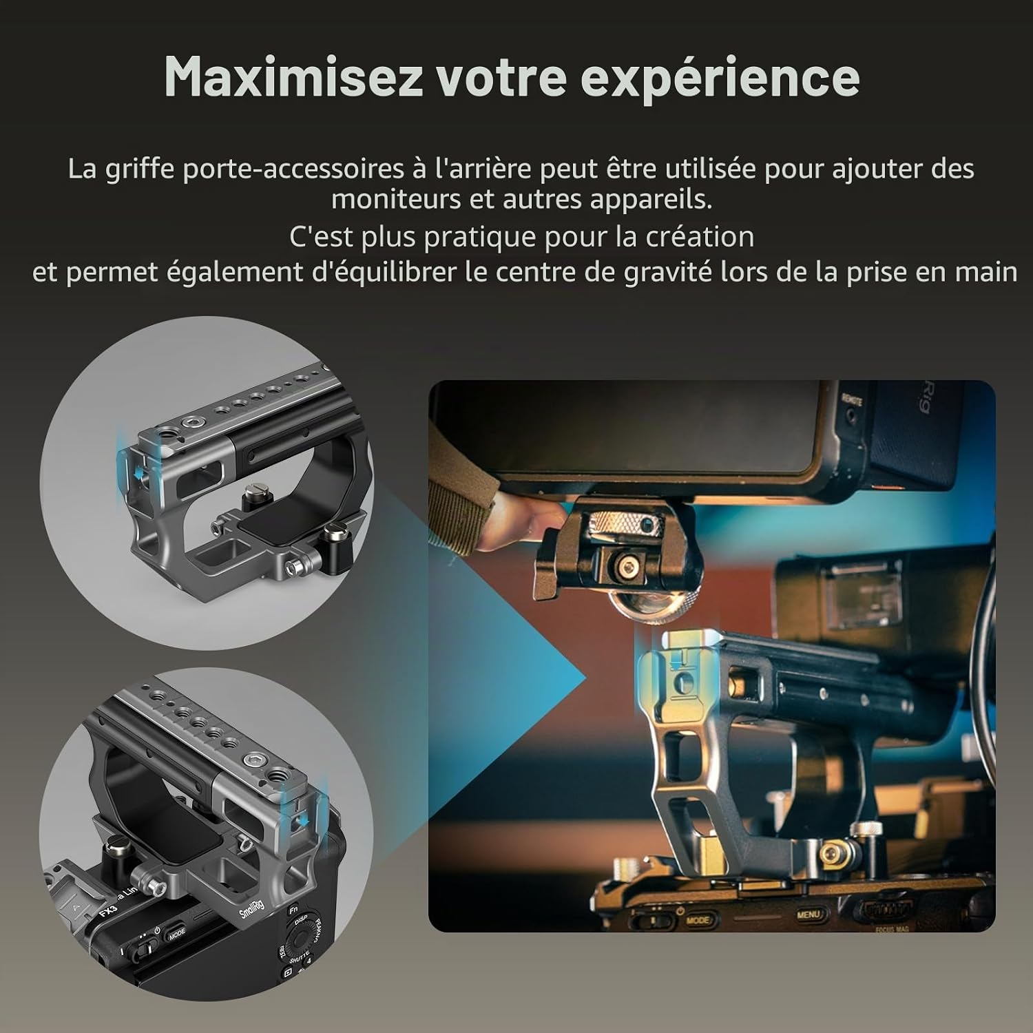Thumbnail 5 de SMALLRIG 4830 poignée XLR 20 kg