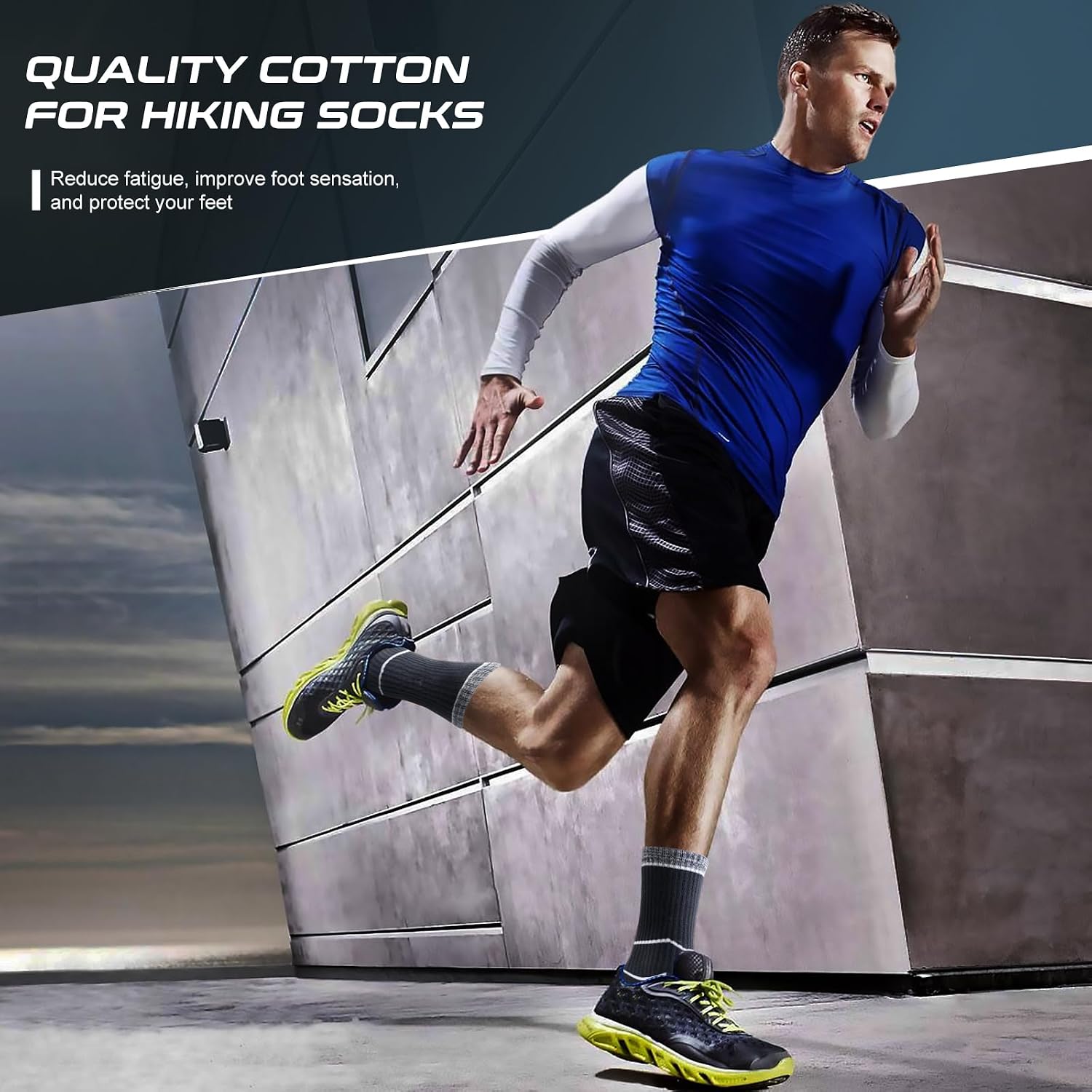 Thumbnail 5 de inaWarm Mens Socks – Breathable, Cushioned Outdoor Hiking Socks (5 Pairs)