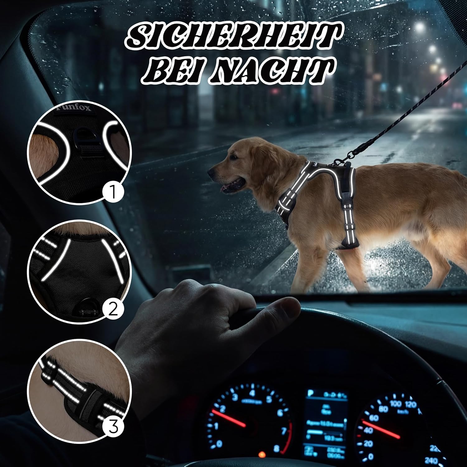 Thumbnail 5 de Funfox Hundegeschirr Anti-Zug L für L