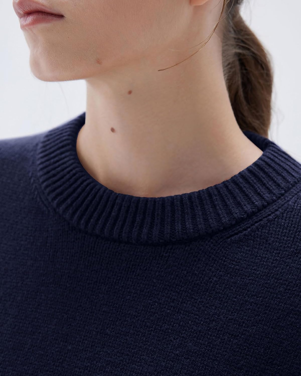 Thumbnail 3 de SUUKSESS Women’s Cashmere-Blend Oversized Sweater, 15% Cashmere, Crew Neck