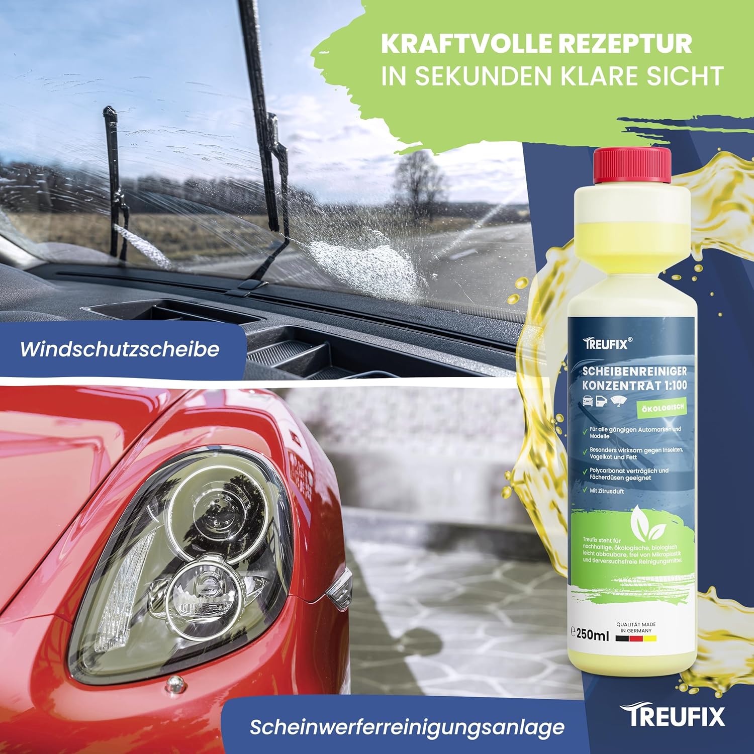 Detalle 2 de Treufix Scheibenwischwasser Konzentrat 250ml