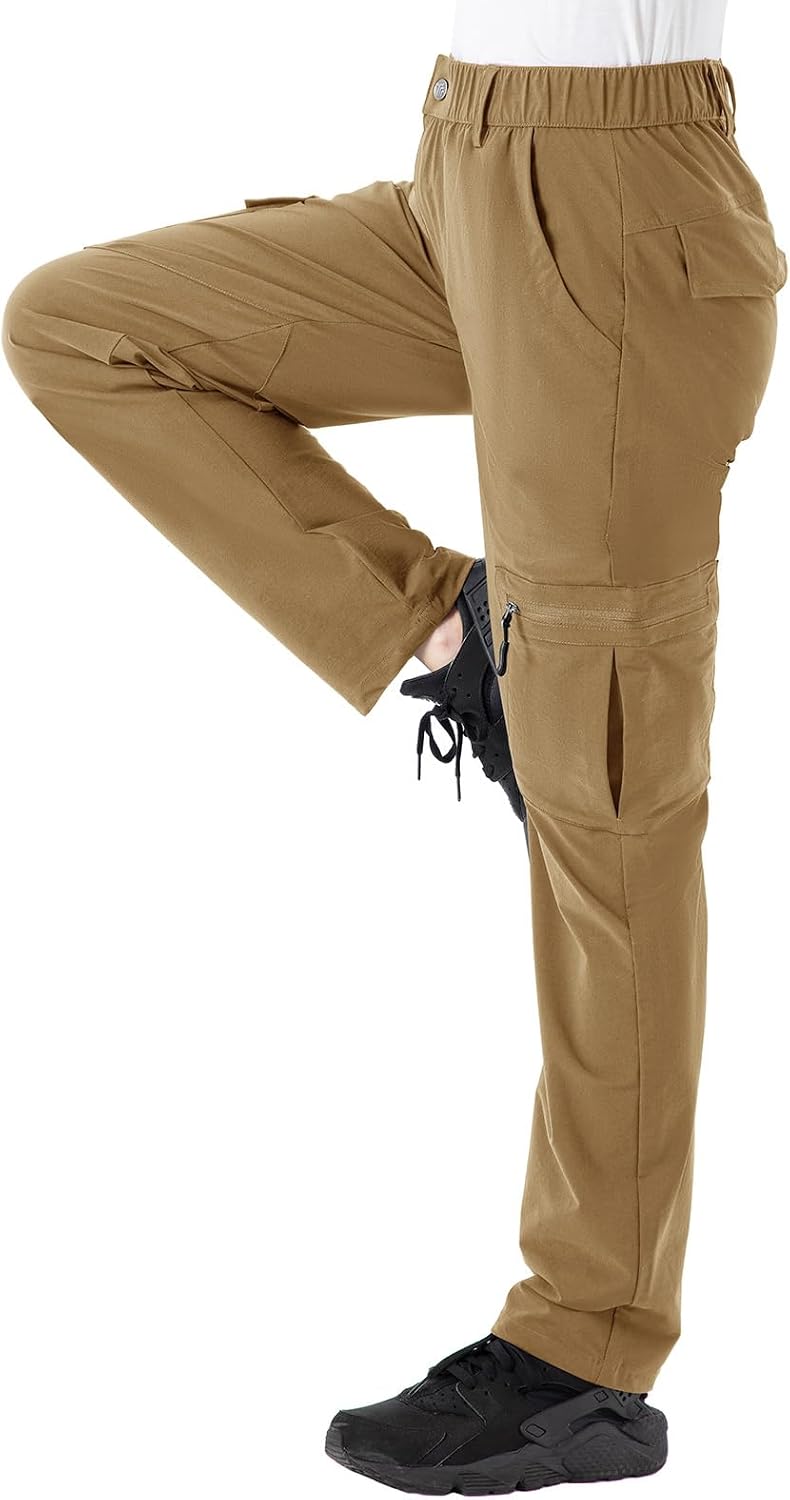 Detalle 2 de Rdruko Women's Hiking Cargo Pants, Water-Resistant, Quick-Dry, UPF 50+