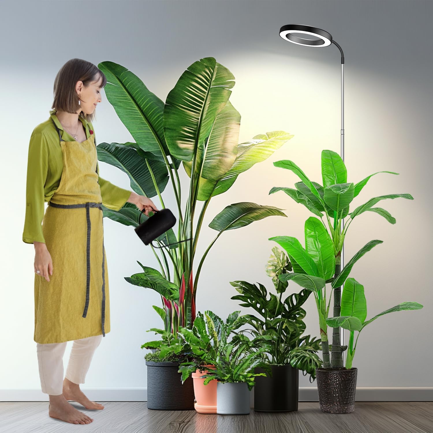Detalle de Garpsen Pflanzenlampe 65 Zoll 🌱