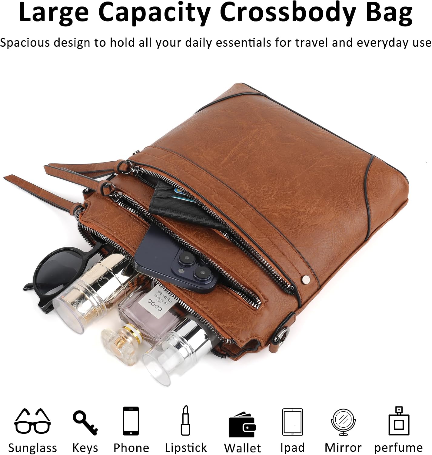Detalle de TANTOMI Crossbody Bag in Vegan Leather