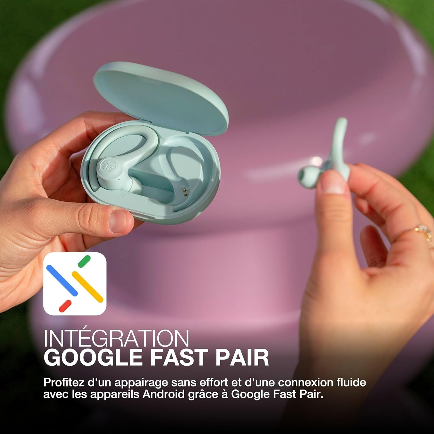 Thumbnail 5 de JLab Go Air Sport+ : vrais écouteurs Bluetooth sport True Wireless IP55, jusqu’à 35 h avec boîtier