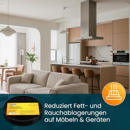 Thumbnail 7 de GOLDEN ICEPURE Aktivkohlefilter für Elica CFC0140343, rund, 2er-Pack