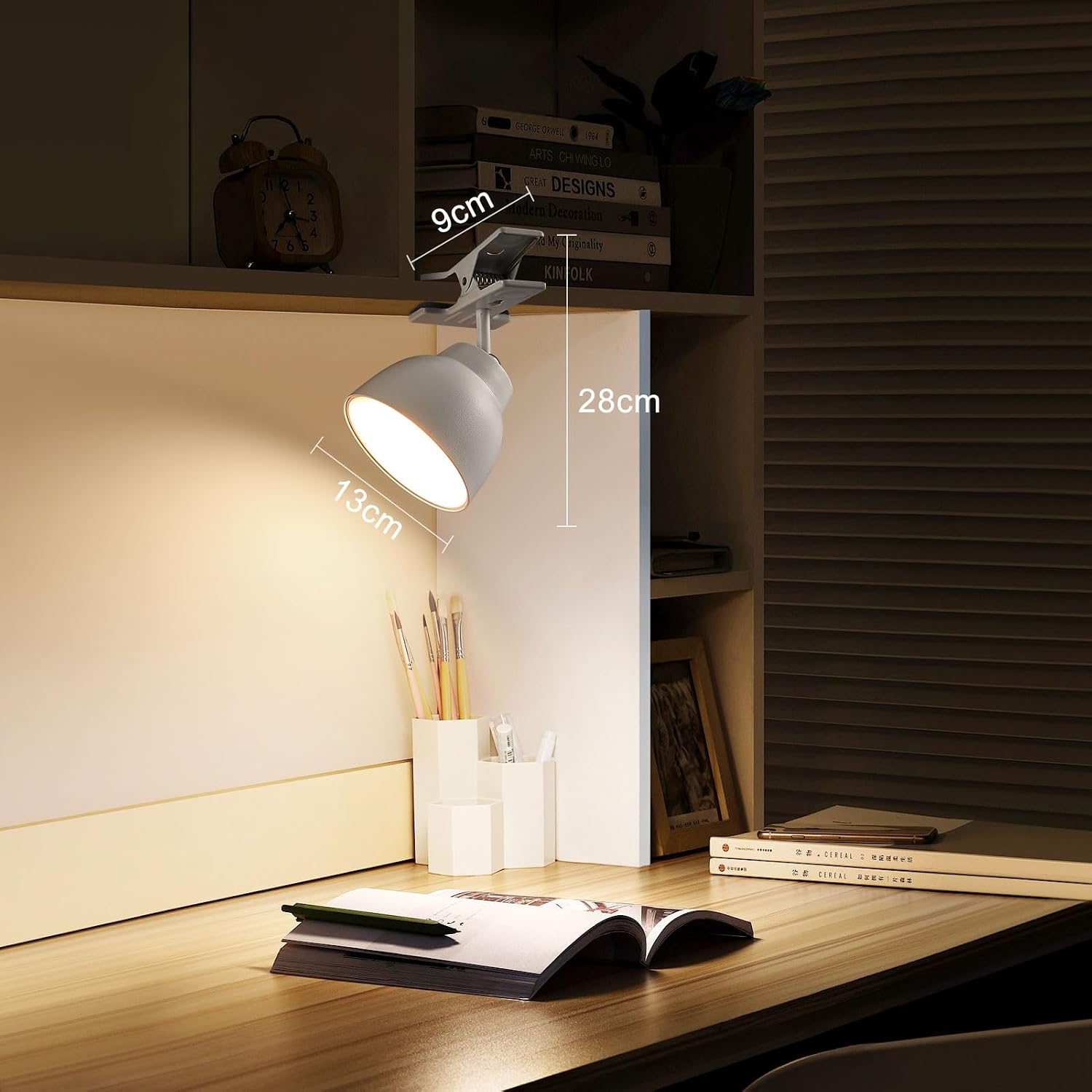 Detalle 2 de HARPER LIVING 1406W-FBA 4-in-1 Rechargeable LED Lamp, 3000K, Touch Dimming