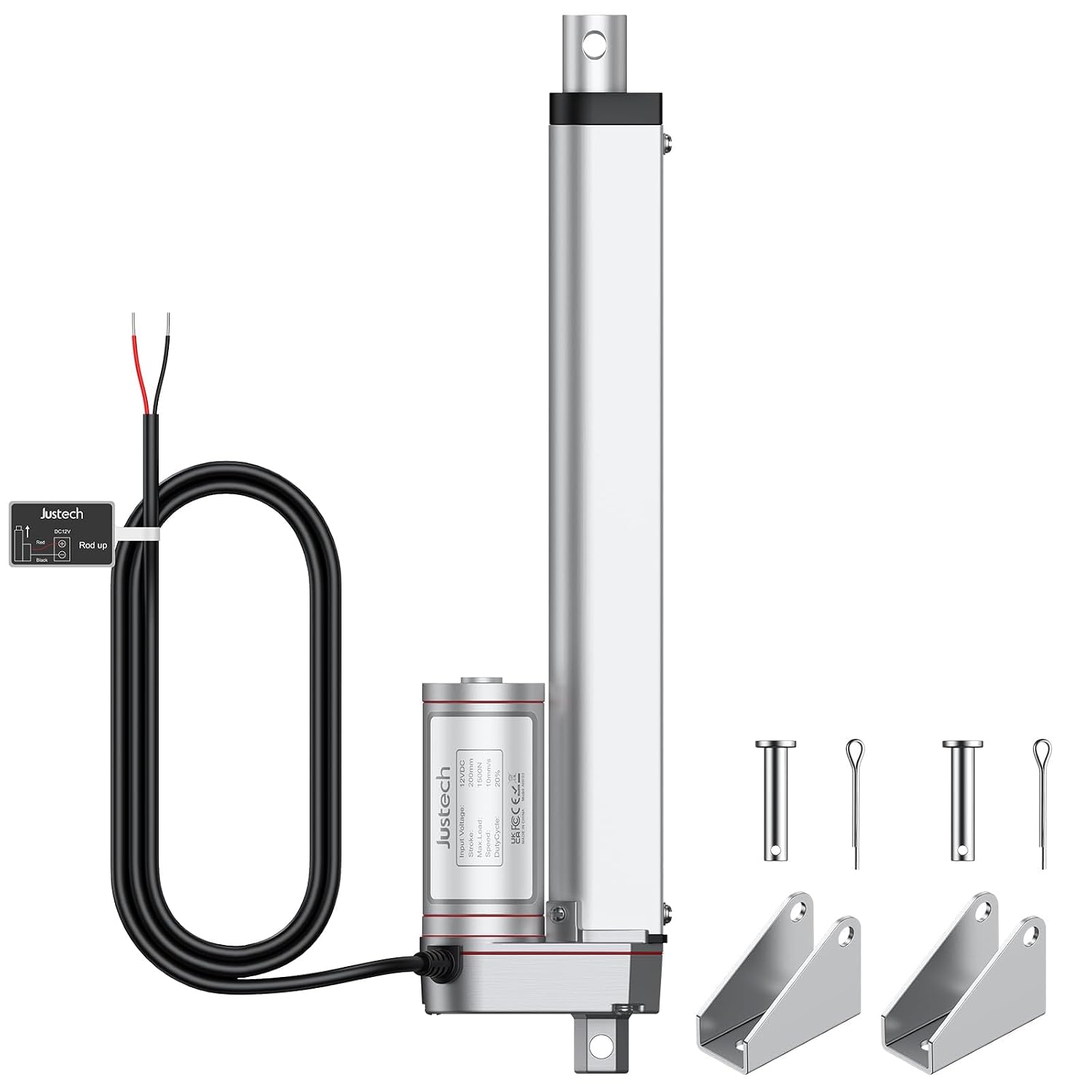 Detalle de Justech linear actuator, 200 mm stroke