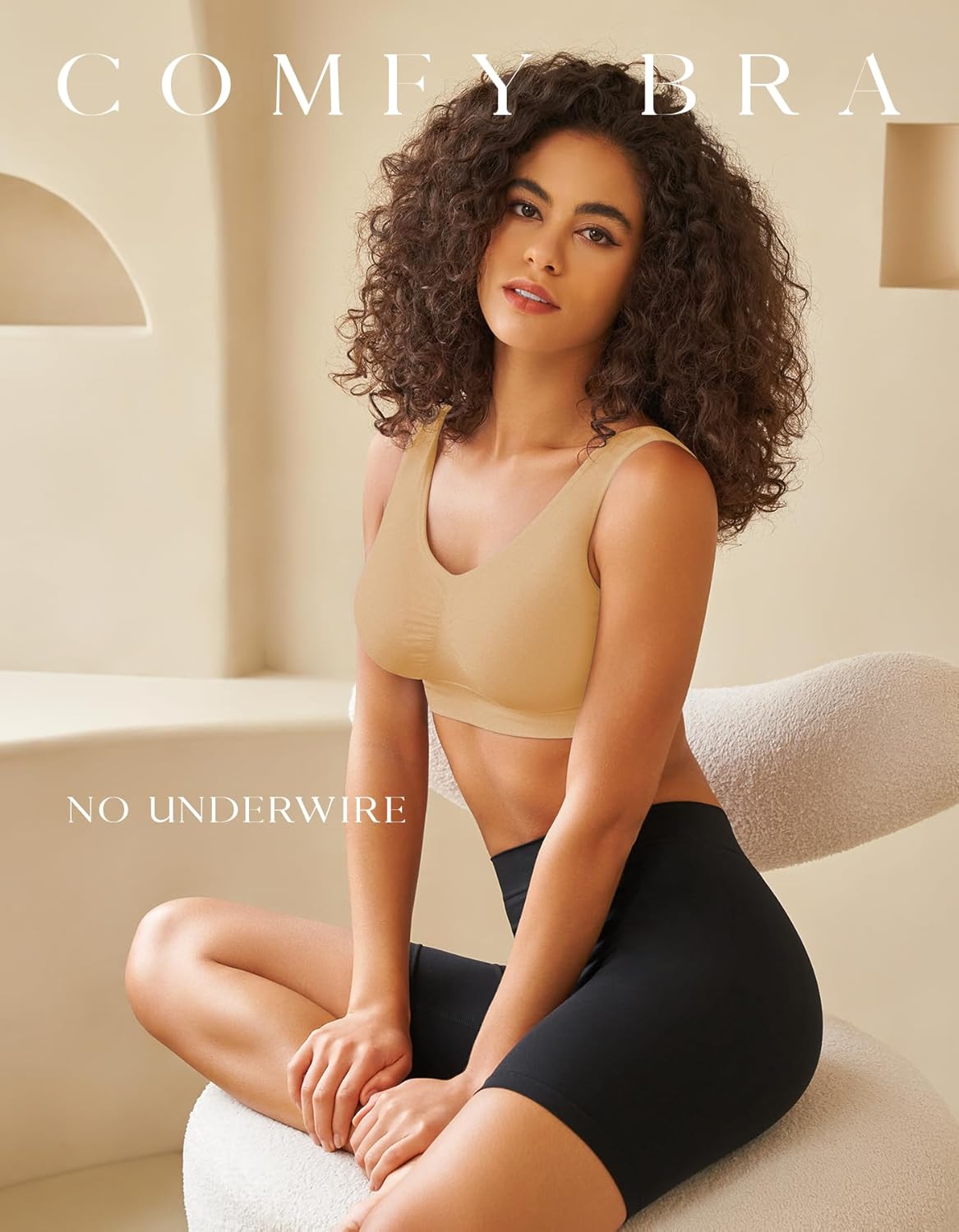 Thumbnail 1 de SIMIYA Super Comfort Bra: Removable Pads, Plus Size Sleep Bra for Yoga and Leisure