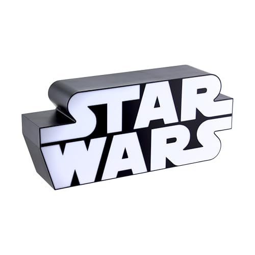 Detalle de Paladone Lámpara Logo Icónico Star Wars: iluminación oficial para escritorio y pared