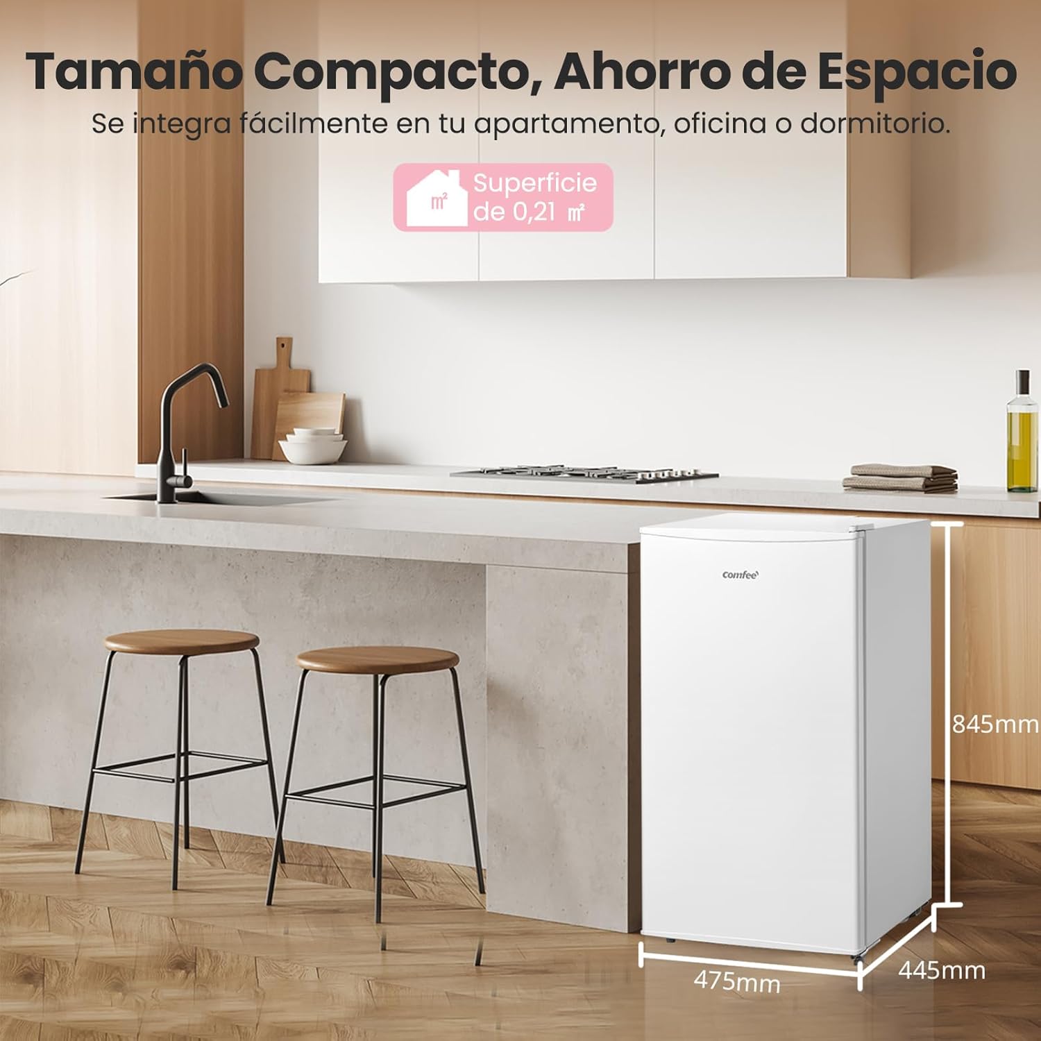 Detalle de Comfee RCU60WH2(E) congelador vertical 60 L