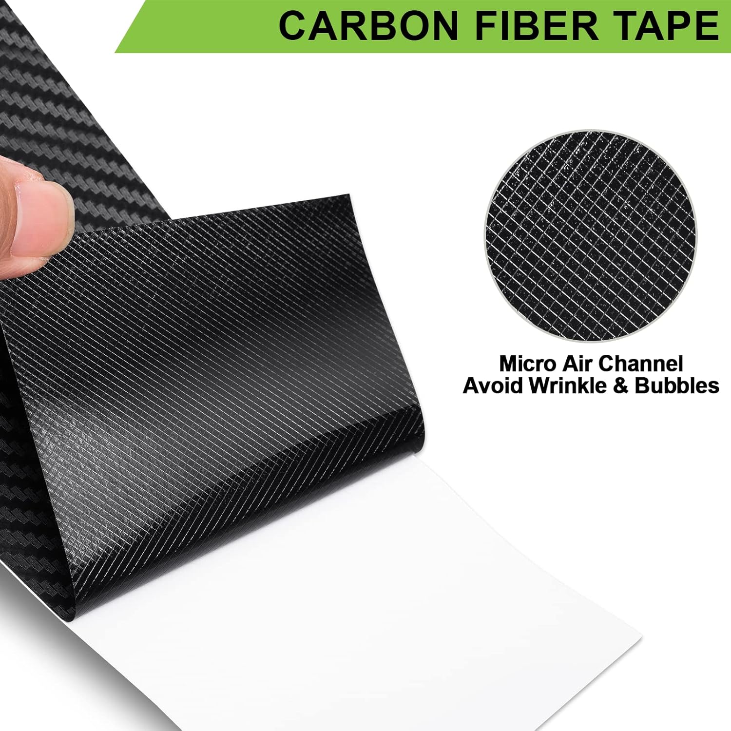 Thumbnail 2 de Spurtar Carbon Fibre Vinyl Wrap 7.6cm