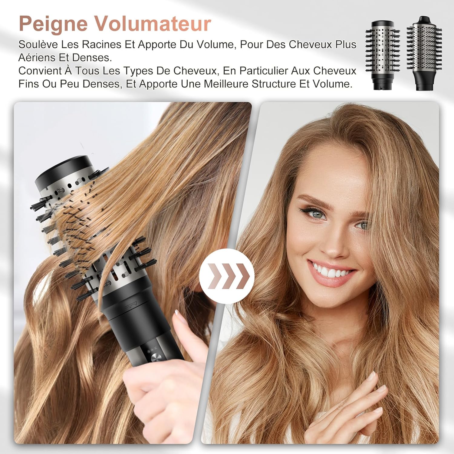 Thumbnail 5 de Air Styler 6 en 1 – Sèche-cheveux & pose coiffure rapide, 110 000 tr/min, kit 6 accessoires pour salon à domicile