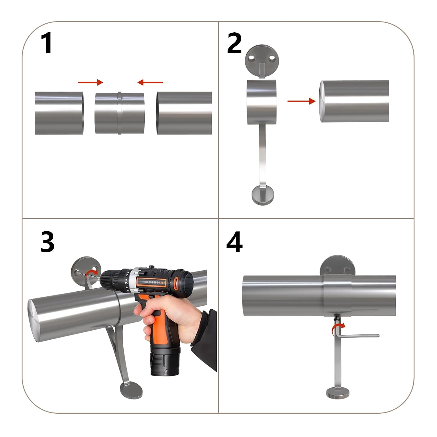 Detalle de Bar Foot Rail Kit 6 ft