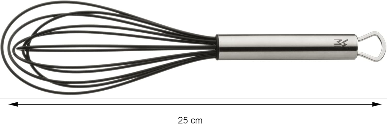 Detalle de WMF Profi Plus Schneebesen mit Silikondrähten, 25 cm – Cromargan Edelstahl mattiert