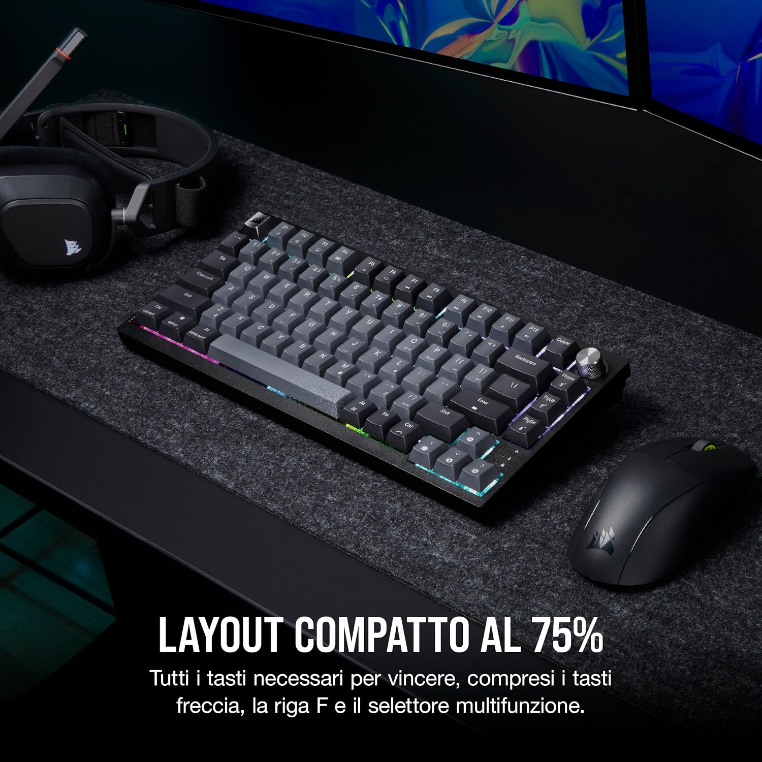 Thumbnail 2 de Corsair K65 PLUS Wireless 75% RGB Tastiera