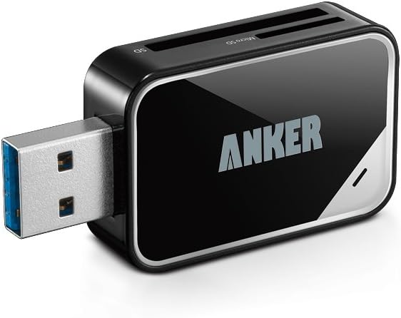 Detalle de Anker AK-68ANREADER-B2A USB 3.0 SD Card Reader with dual-card reading