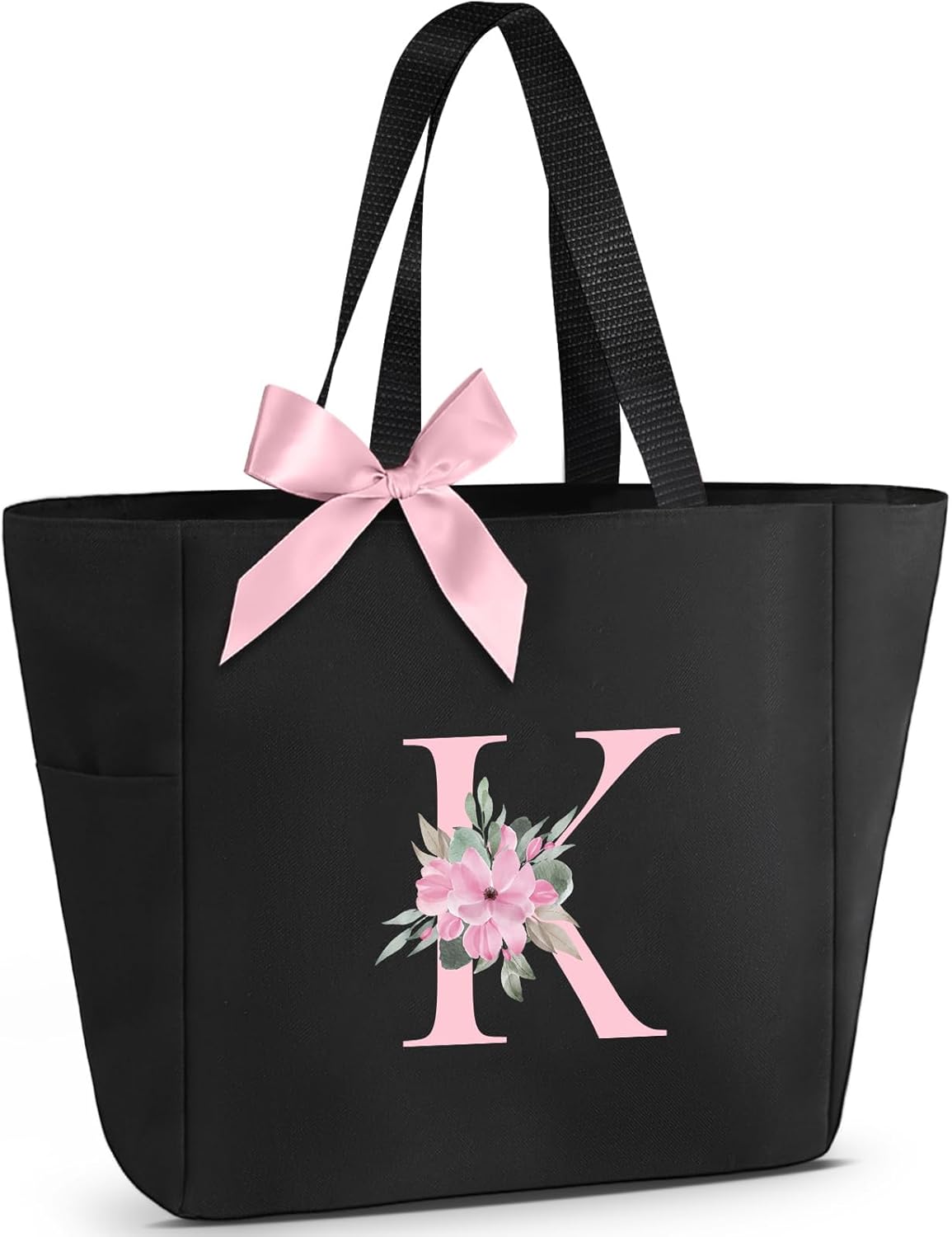 Detalle de Vavabox A-Z Initial Personalized Tote Bag – Waterproof Everyday Carry for Women