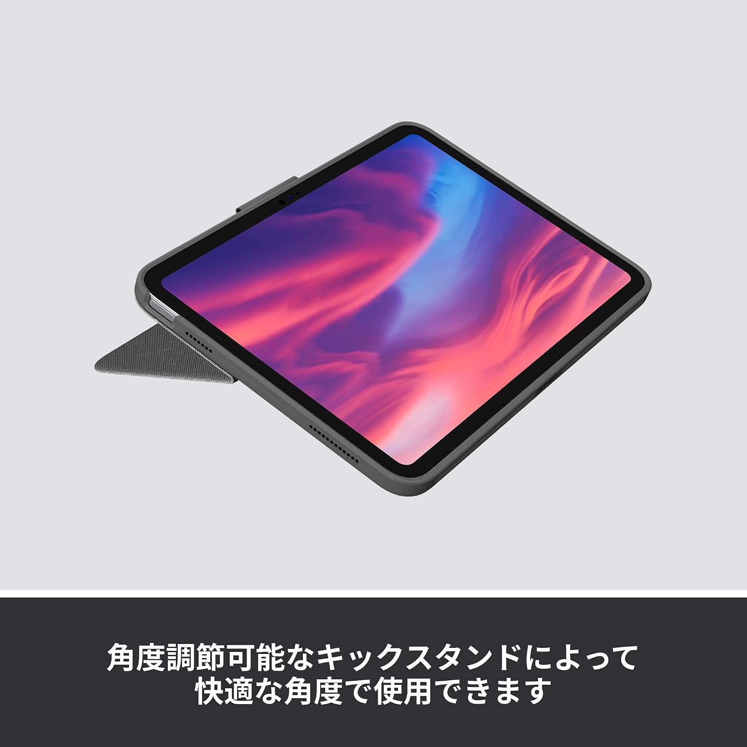 Detalle de ロジクール Combo Touch iK1059GRA iPad用キーボードケース、トラックパッド・バックライト搭載