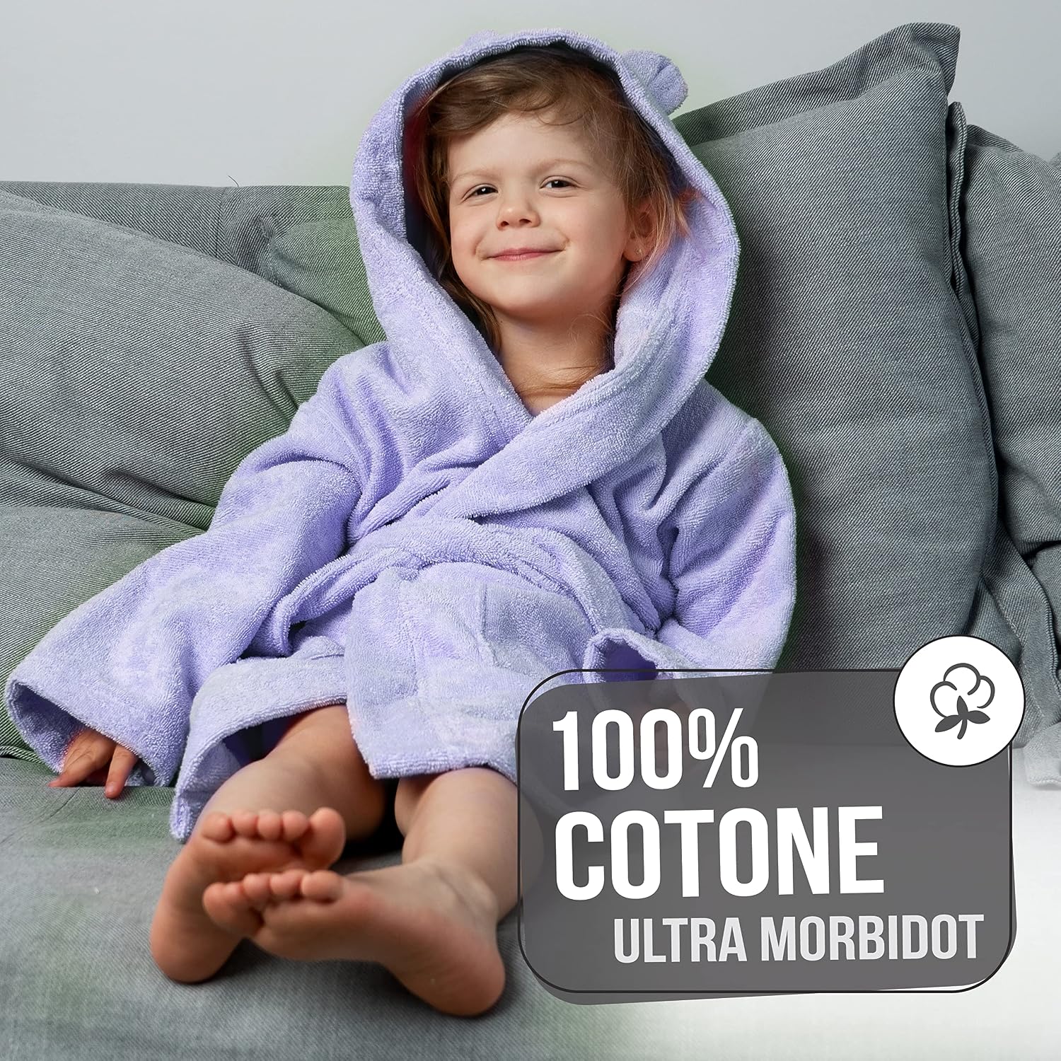 Detalle 2 de Twinzen Accappatoio bambini 1-12 anni