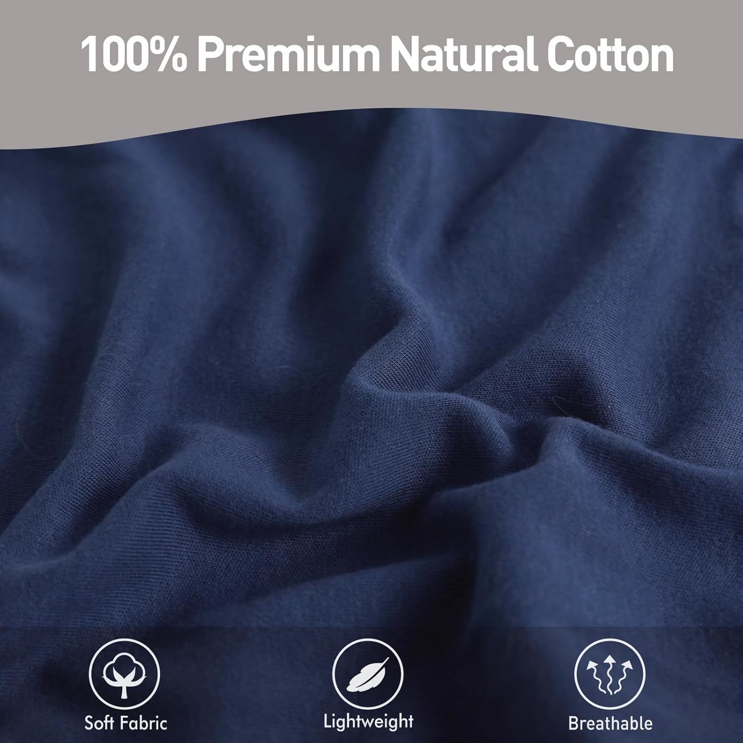 Thumbnail 4 de Soarwg Kids Adjustable Newborn Swaddle Set (0–3 Months) in Dark Blue, Oeko-tex100 breathable cotton