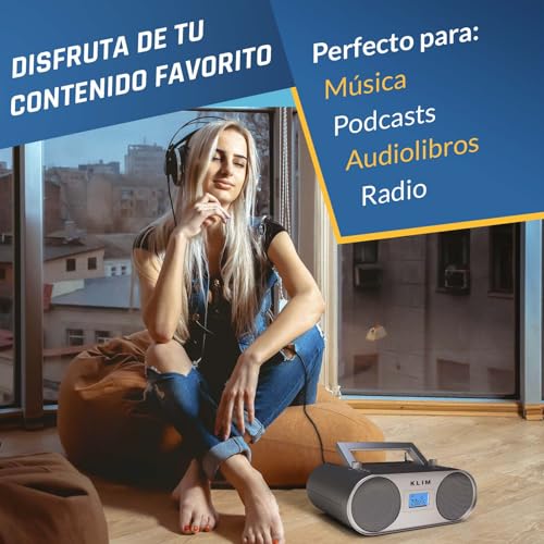 Detalle 2 de KLIM Boombox B4 poste radio CD portable