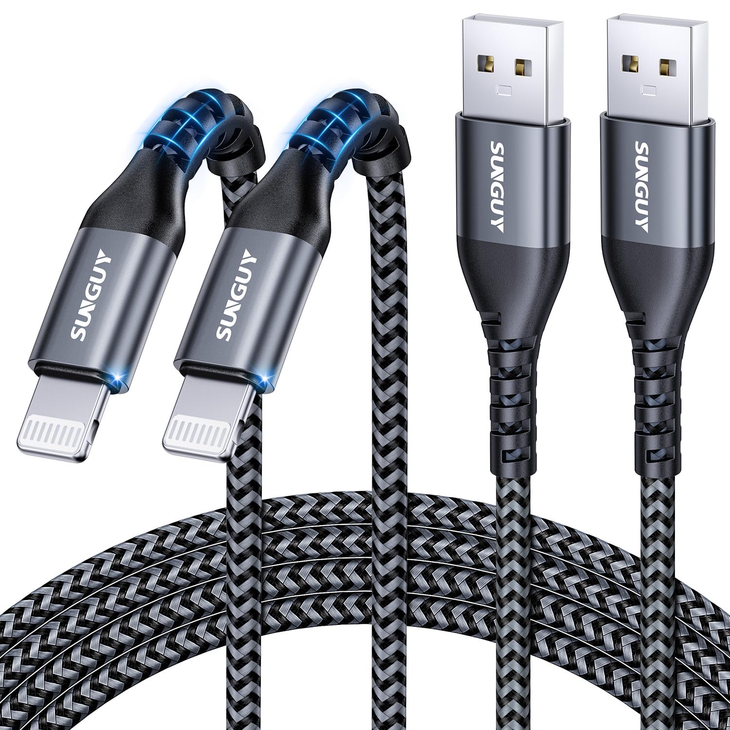 Detalle de iPhone Ladekabel 2m 2er Set mit MFi