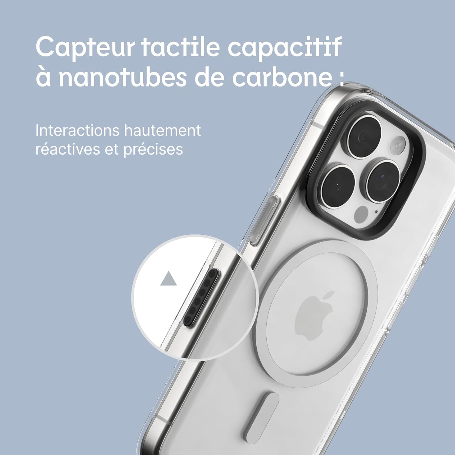 Thumbnail 5 de RhinoShield Coque Clear avec bouton de contrôle caméra pour iPhone 16 Pro Max (compatible MagSafe) – anneau caméra noir