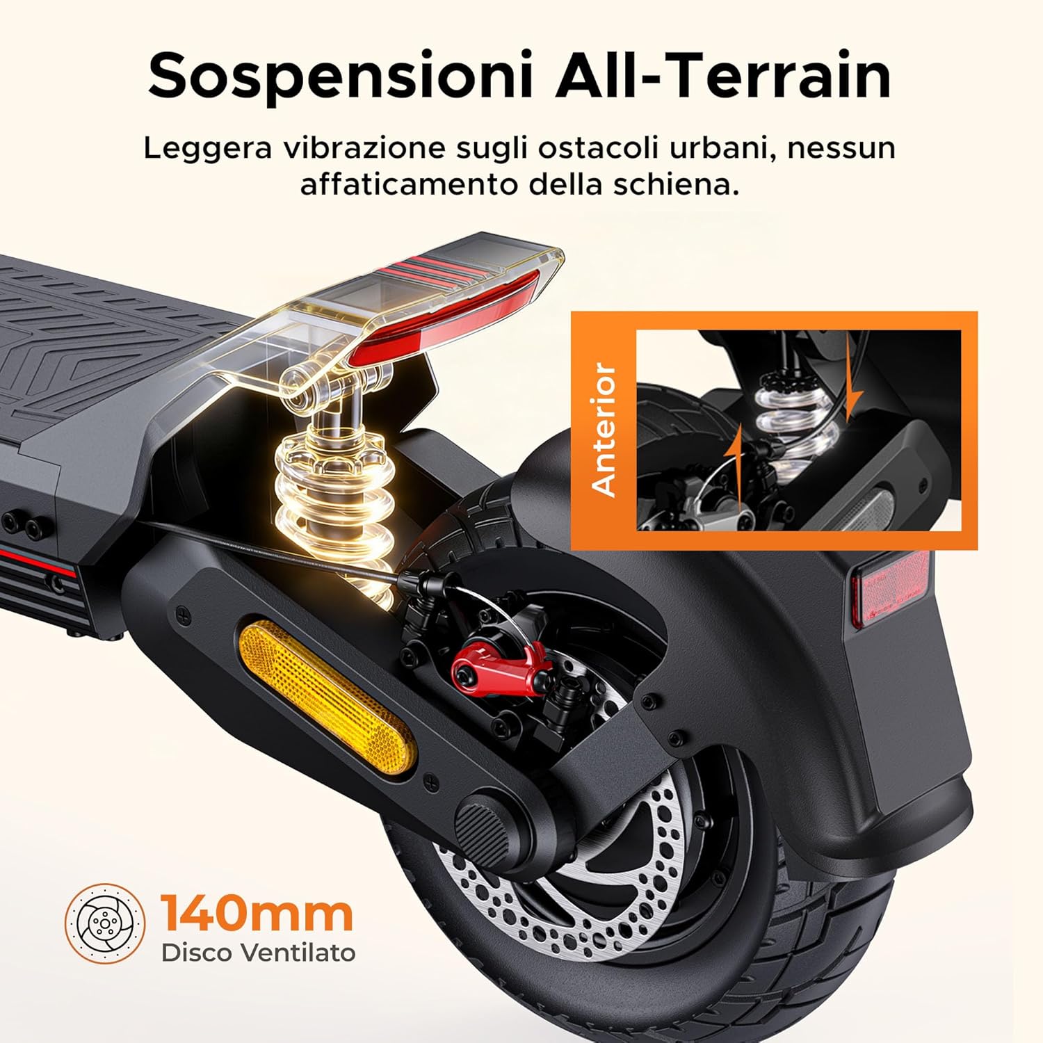 Detalle de ENGWE Y700: Monopattino Elettrico Pieghevole con Batteria 48V 18.2Ah, NFC/Bluetooth, Autonomia fino a 85 km