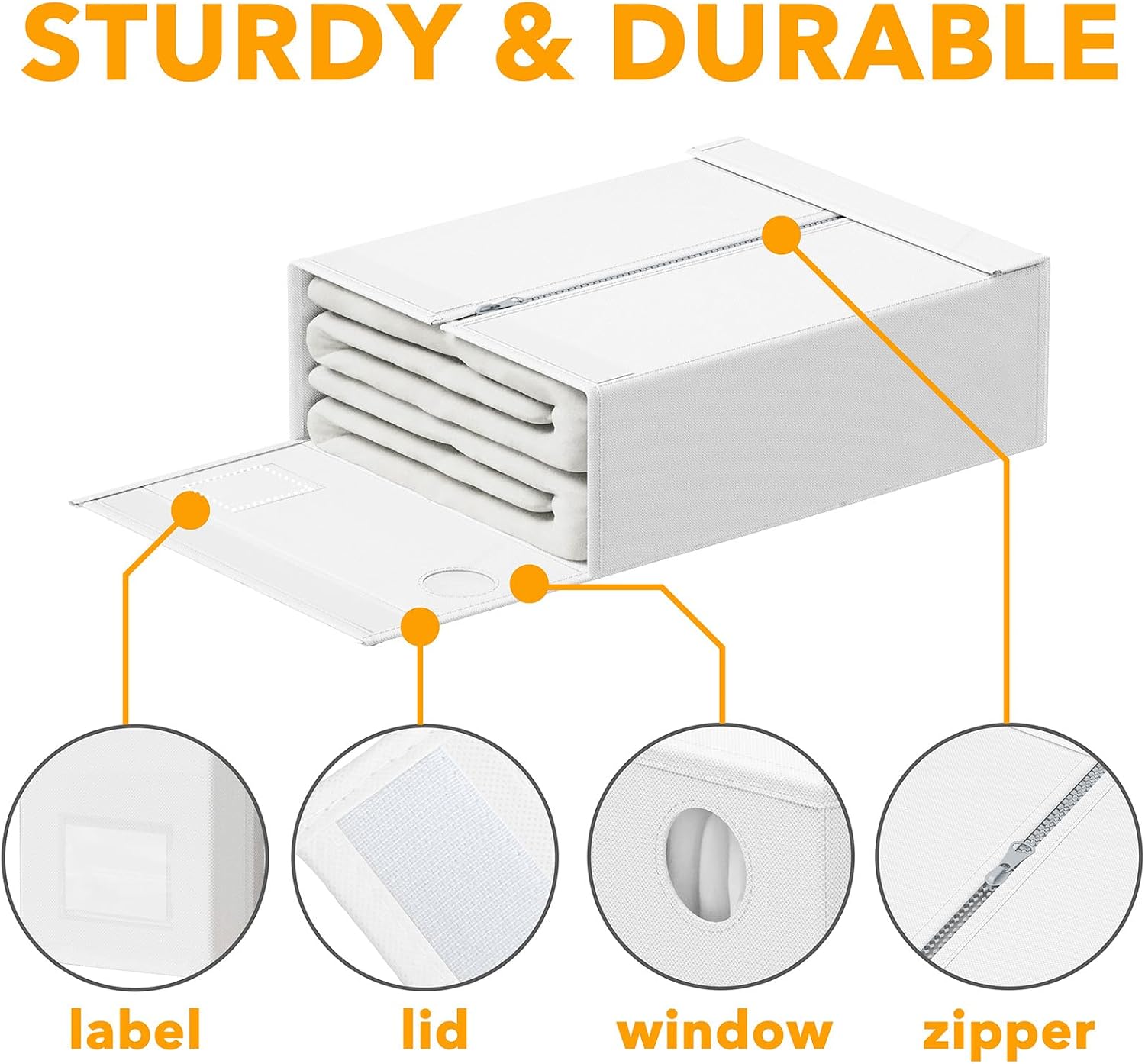 Thumbnail 5 de SpaceAid 8 Pack Bed Sheet Organizer for Queen & King