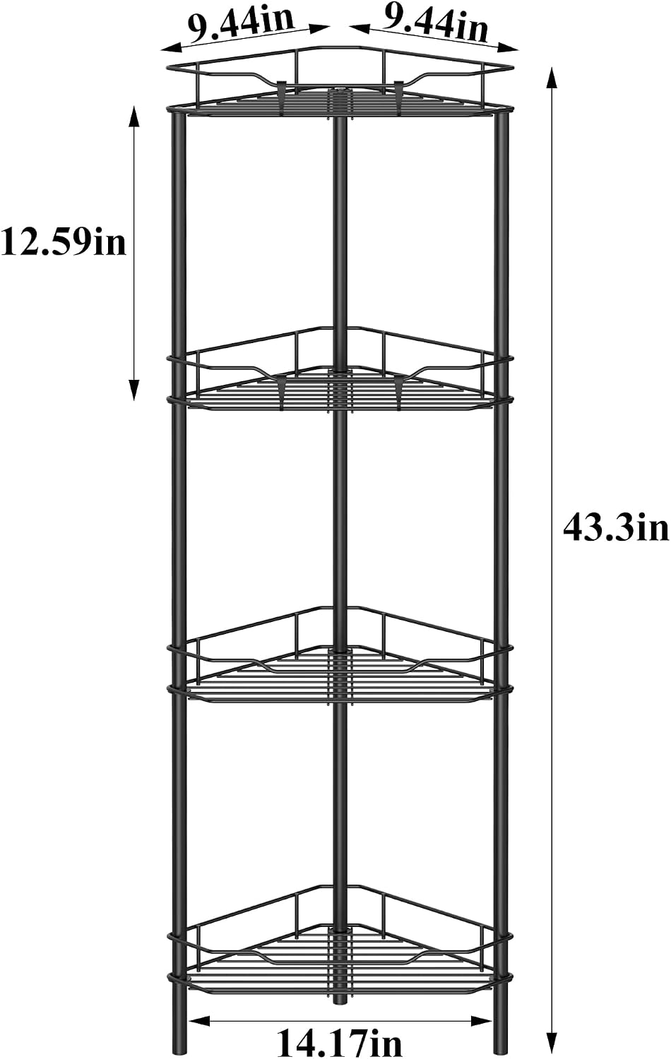 Thumbnail 6 de HuggieGems 4-Tier Shower Caddy