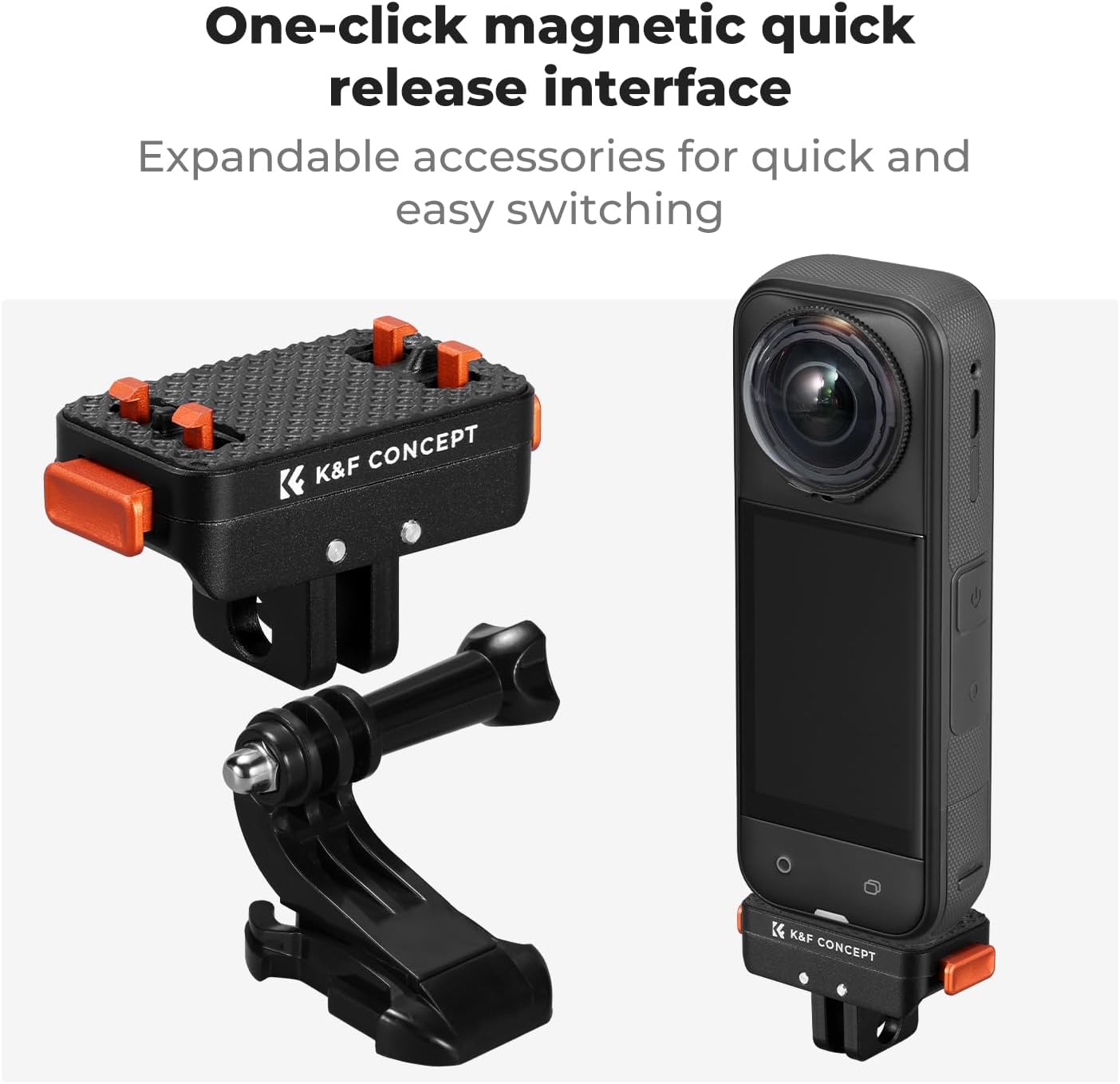 Thumbnail 4 de K&F CONCEPT Magnetic Quick Release Adapter Mount for Insta360 X5, Ace Pro 2 & X4 Air