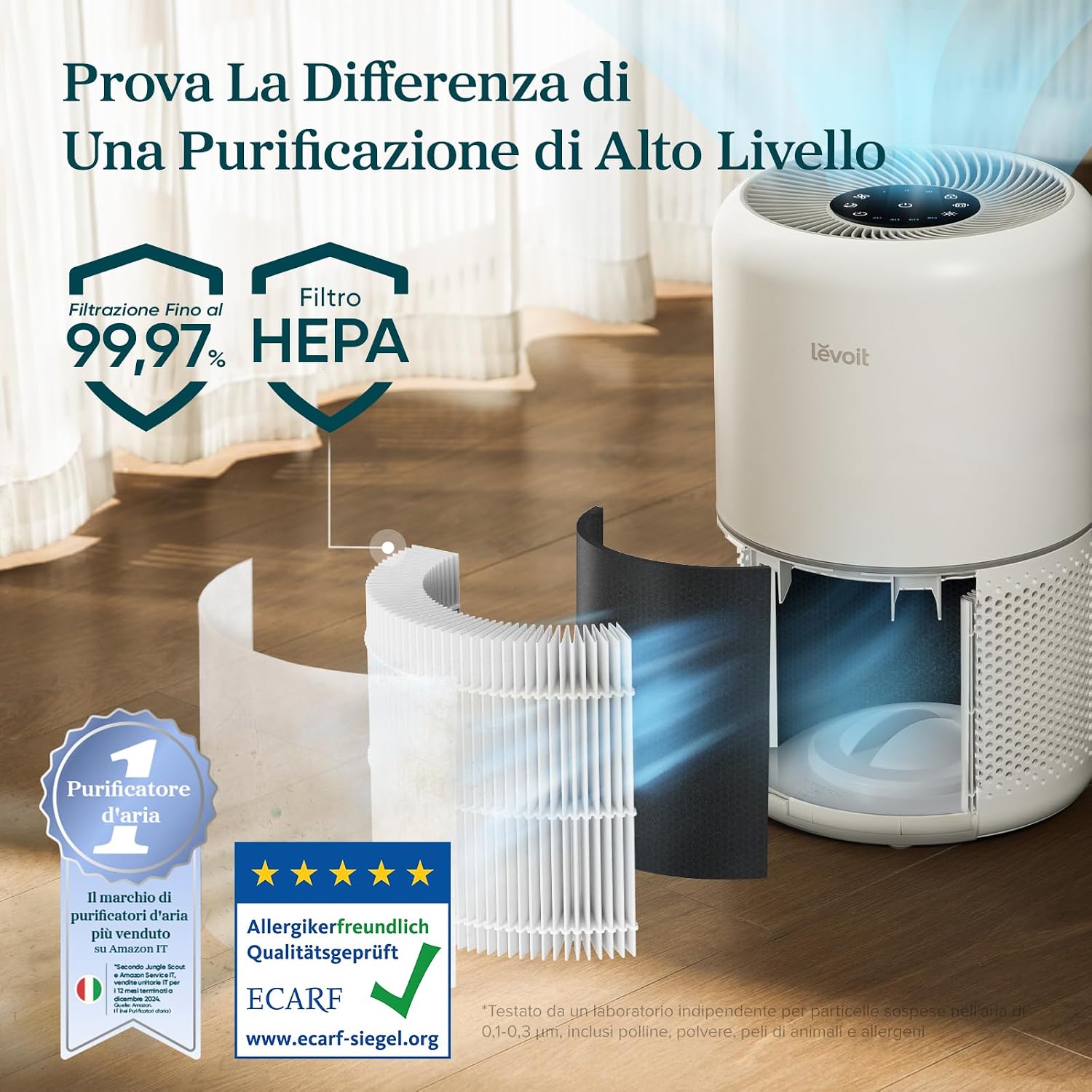 Detalle 2 de LEVOIT Core 300S purificatore aria 54m²
