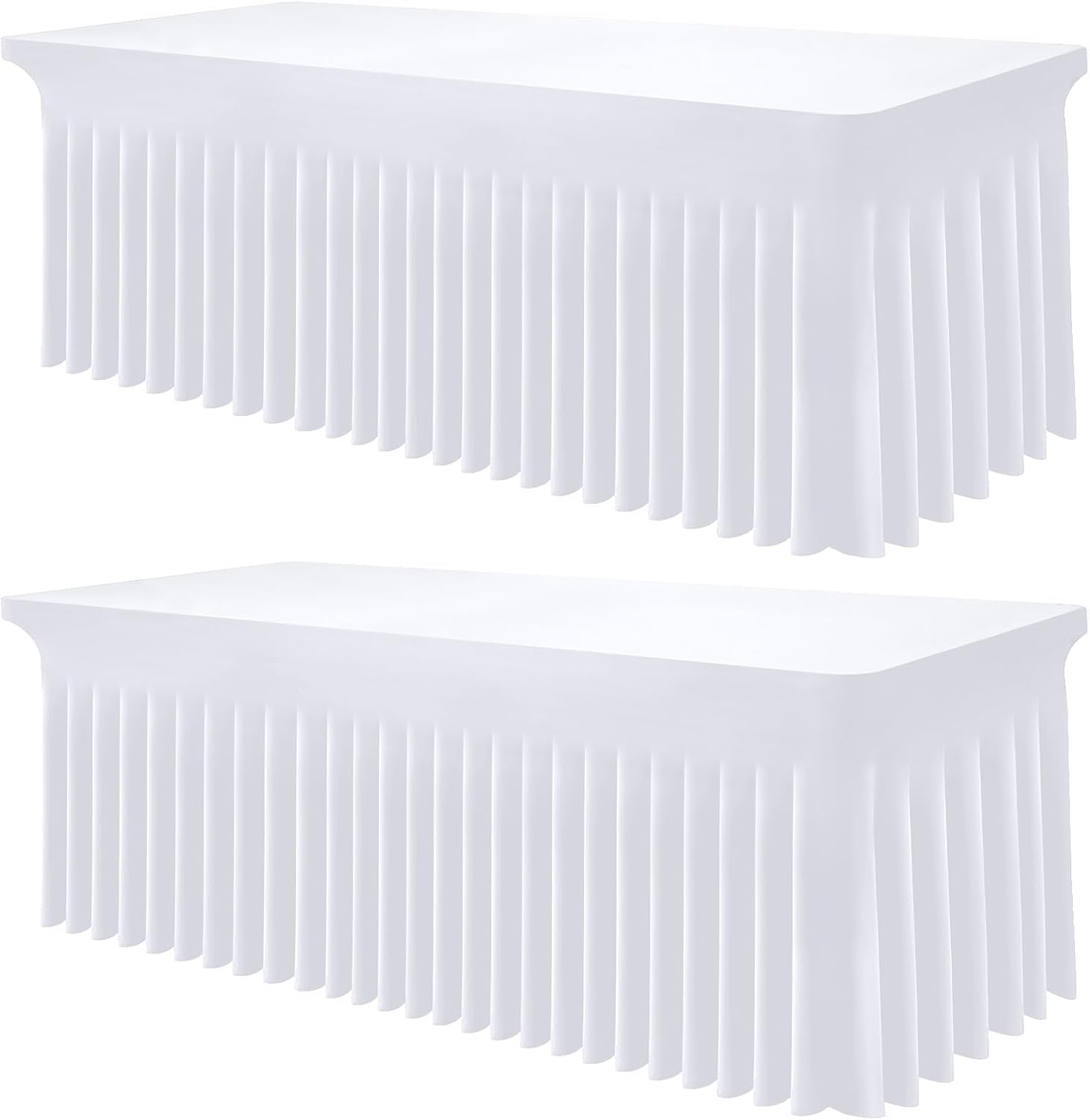 Detalle de Smiry Spandex Tablecloth 96in for 8FT Tables 📋
