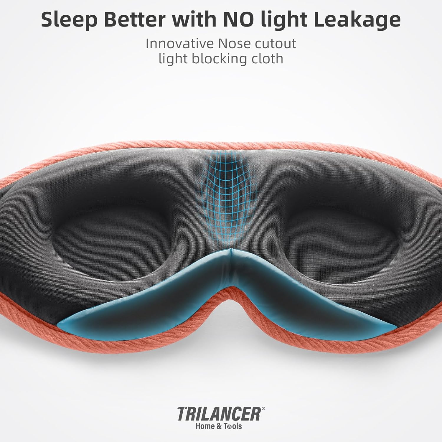 Thumbnail 2 de Trilancer 3D Sleep Mask (Orange) with 2-Year Replacement Plan