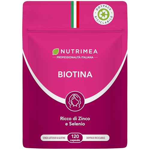 Detalle de Biotina Capelli 450 µg | Nutrimea – 120 Capsule, 4 Mesi di Scorta