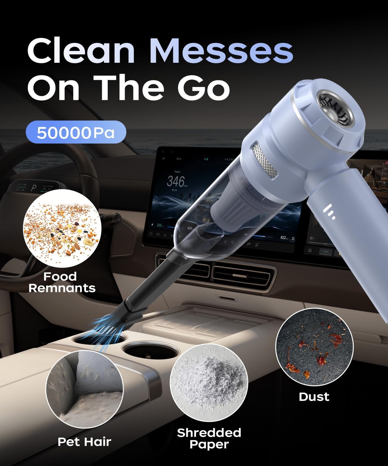 Detalle de VNOST Cordless Car Vacuum S7 Pro