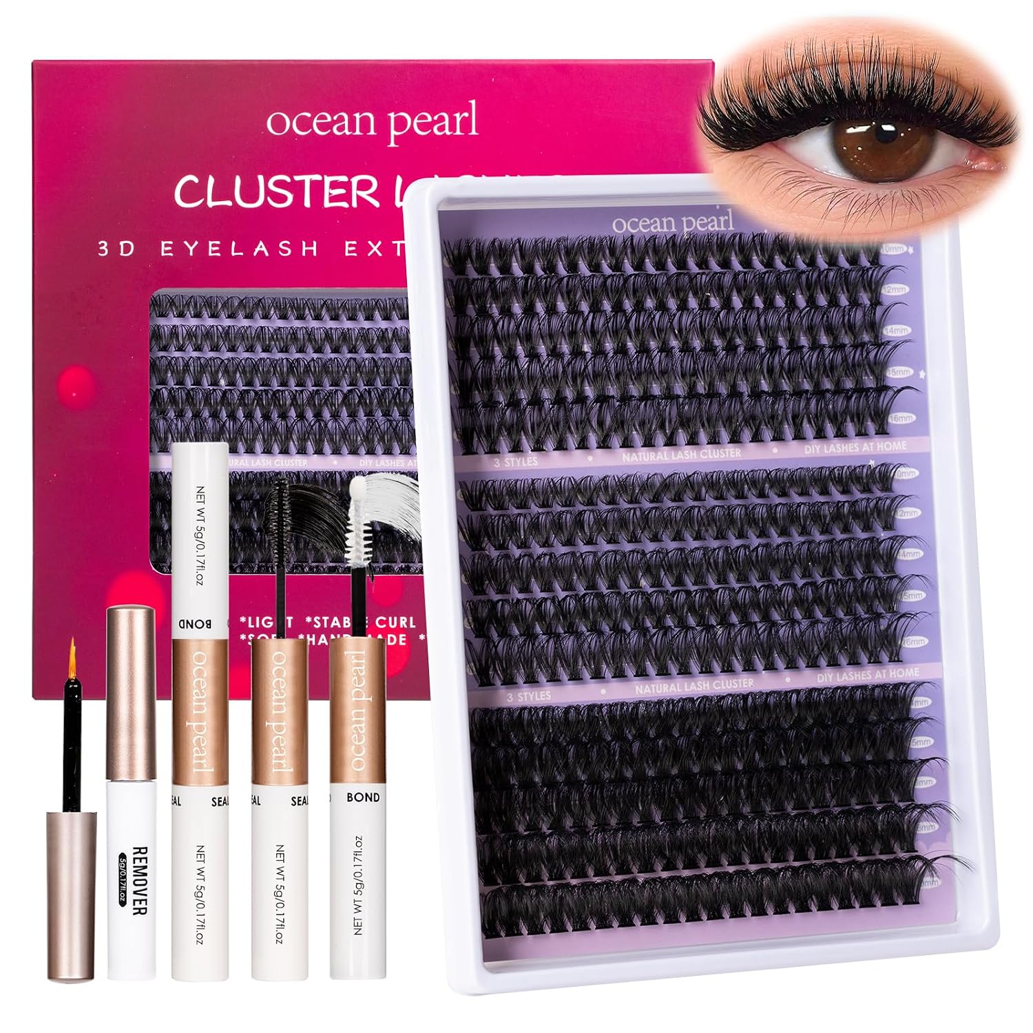 Detalle 2 de ocean pearl Lash Extension Kit 300PCS ๐
