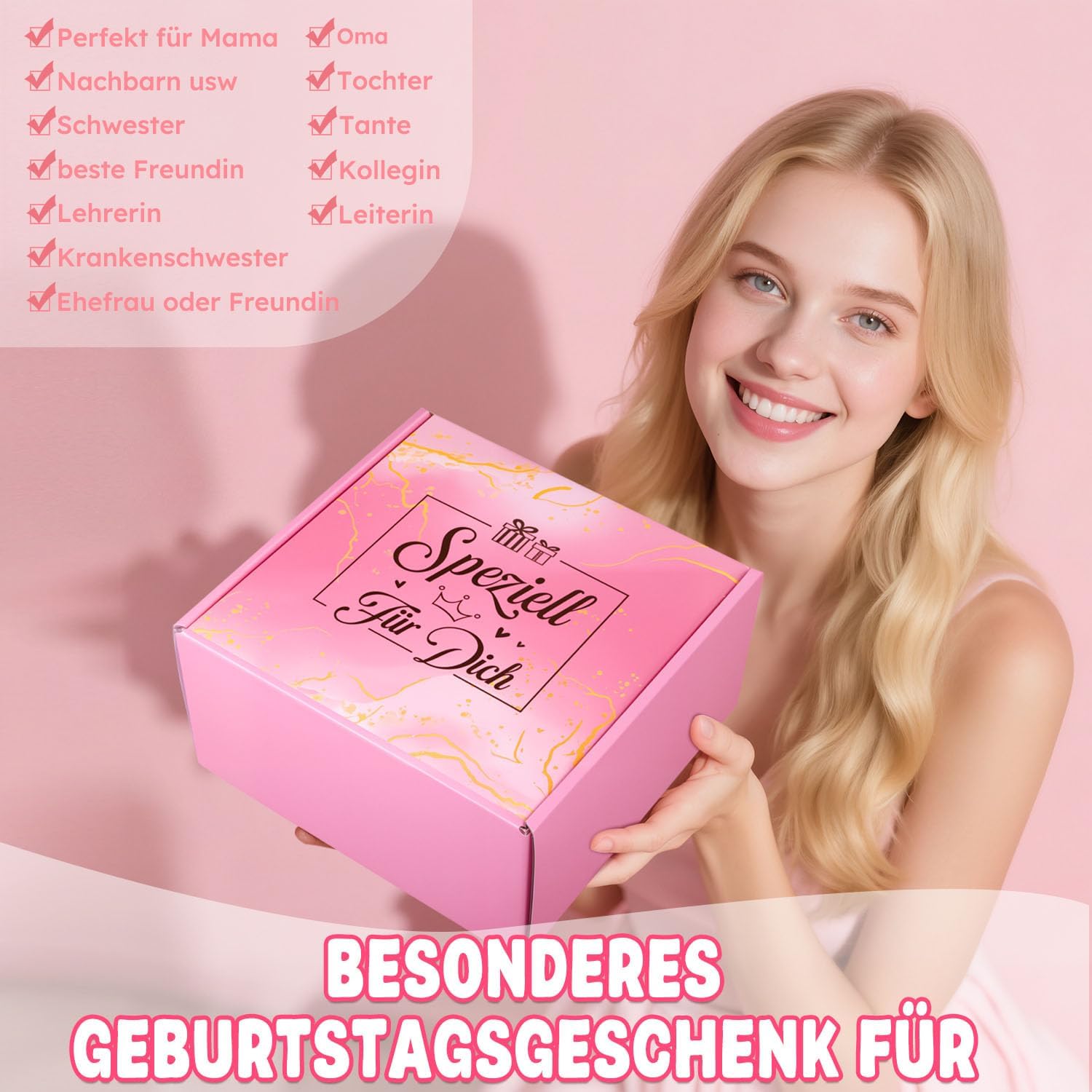 Detalle de Giftota Geburtstagsgeschenkset für Frauen – personalisierte Wellness-Überraschung