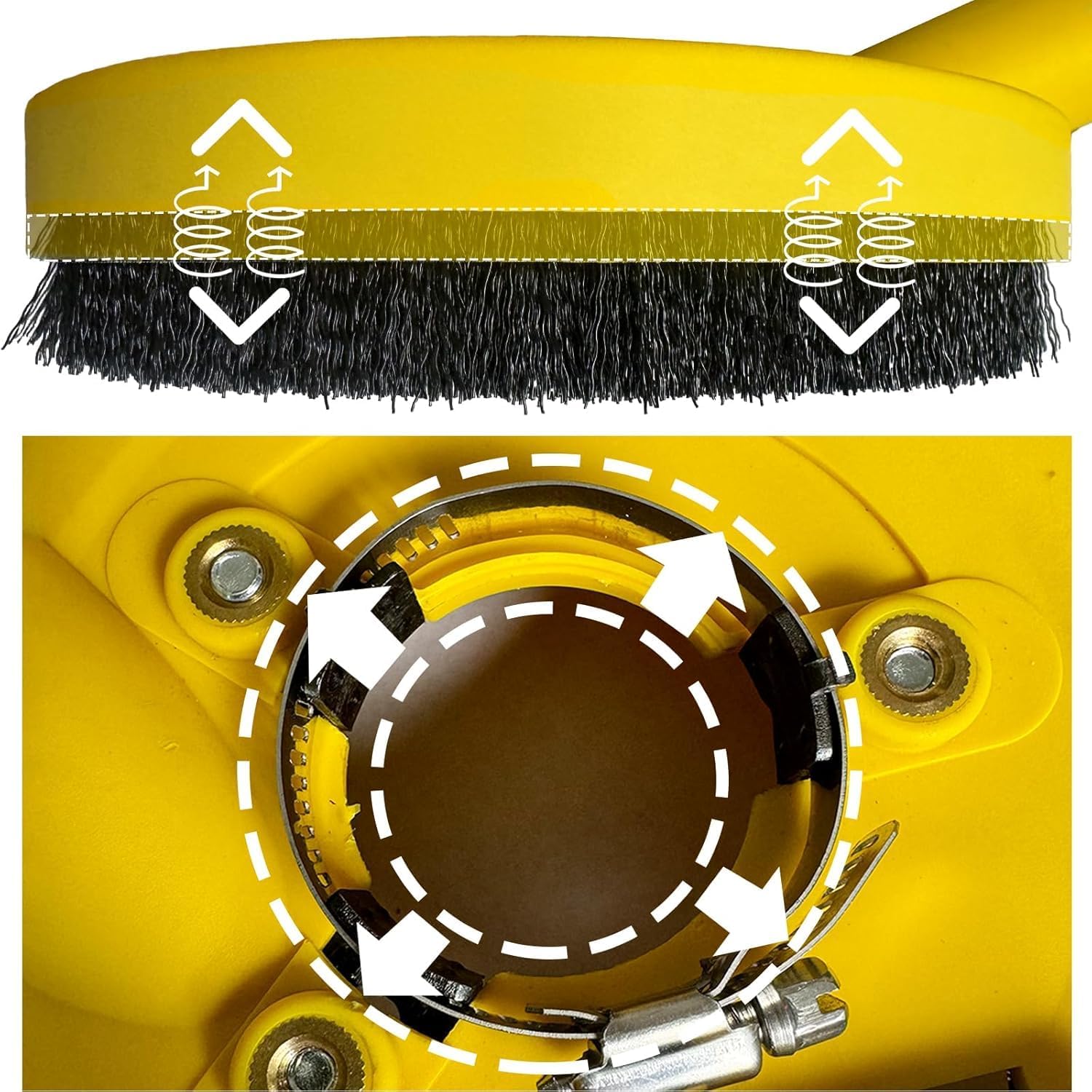 Thumbnail 4 de FANZTOOL Nuova Cuffia Aspirazione per Smerigliatrice 125 mm con Mola a Tazza Diamantata – Qualità Professionale