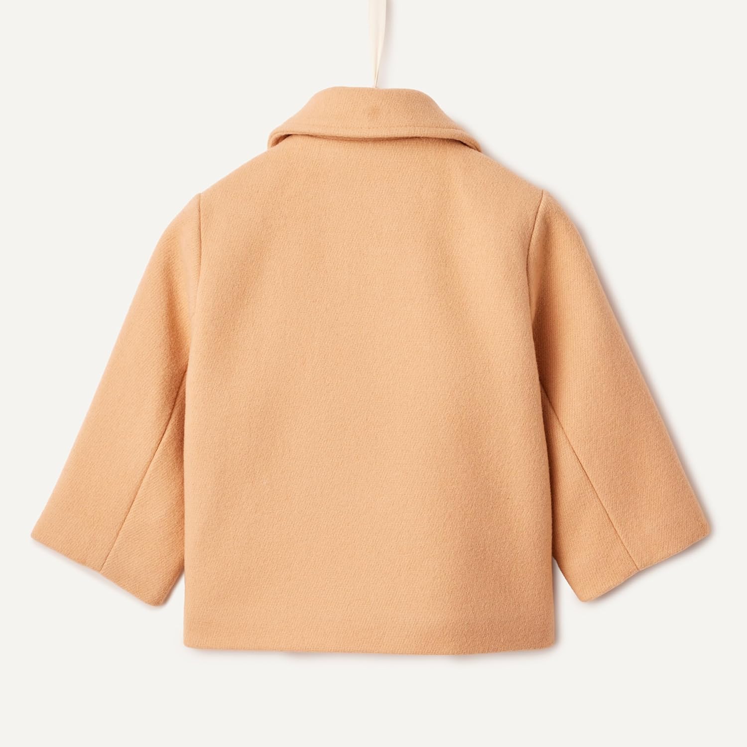 Detalle de Amazon Essentials x Sofia Grainge Toddler and Baby Boys' Wool Blend Double Breasted Coat