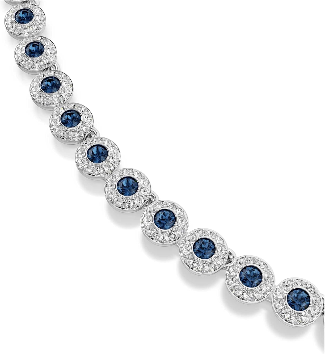 Thumbnail 3 de Swarovski Una Angelic Kollektion Halskette – verstellbar 38–40 cm mit blauem Kristallbesatz