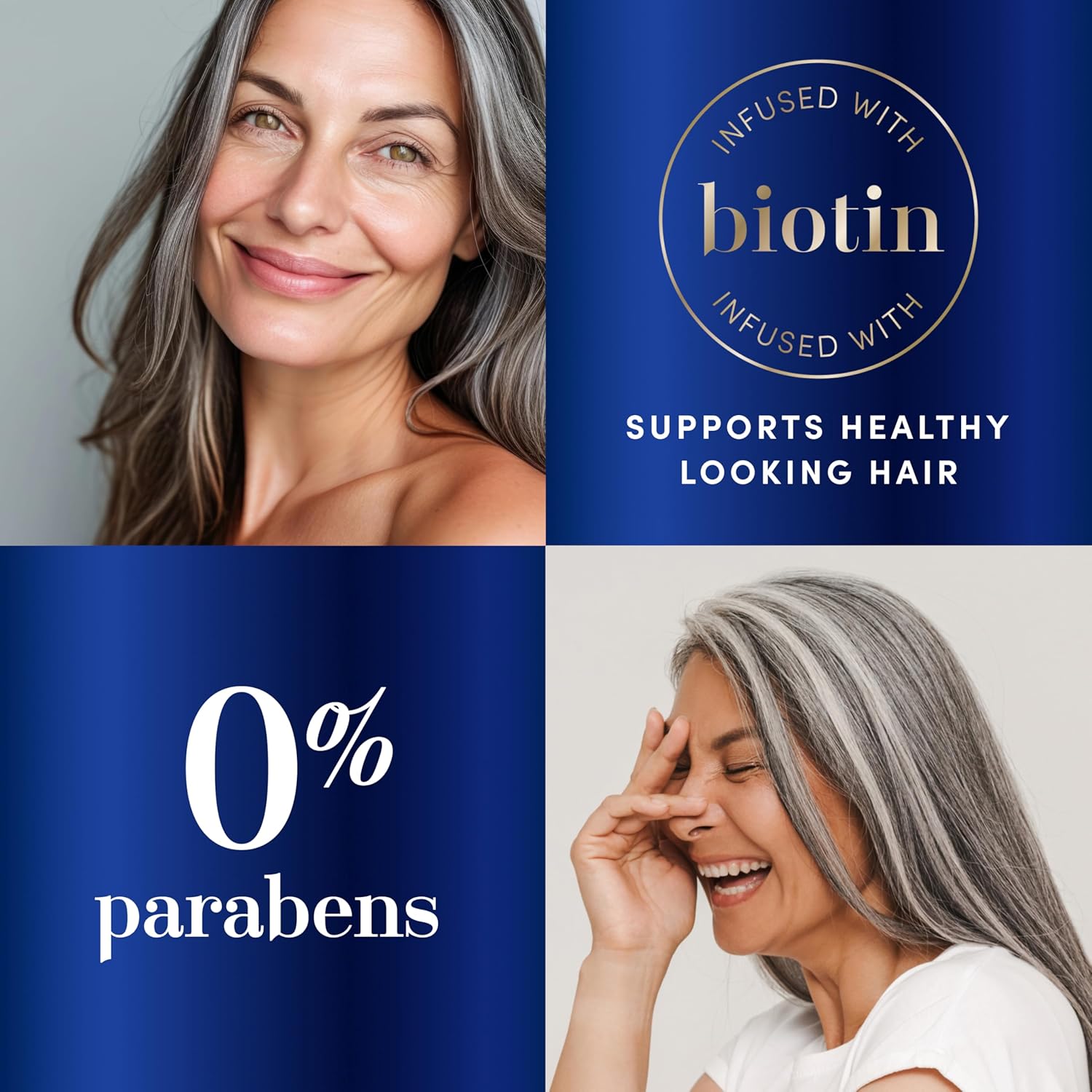 Thumbnail 4 de Hair Biology Biotin-Infused Purple Shampoo & Conditioner Set for Grey Hair — Silver & Glowing, Anti-Brass, 2 x 12.8 Fl Oz